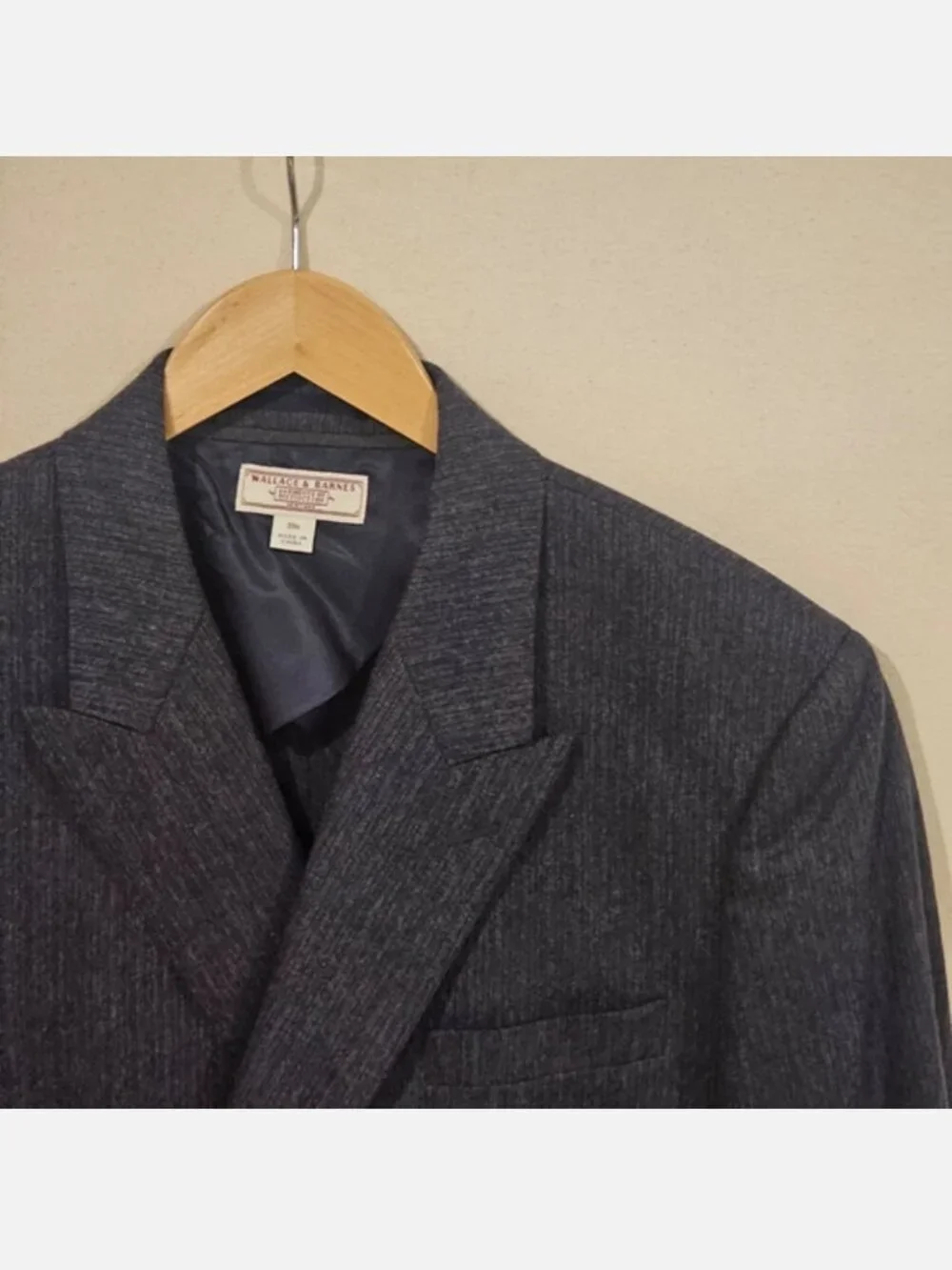 Wallace & Barnes 2 Piece Double Breasted Suit 39R